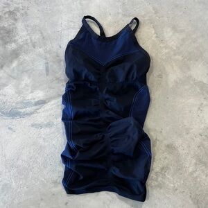 Sweaty Betty Black Strappy Fitted Ribbed Camisole Blue Size Small Compression